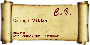 Czingl Viktor névjegykártya