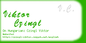 viktor czingl business card